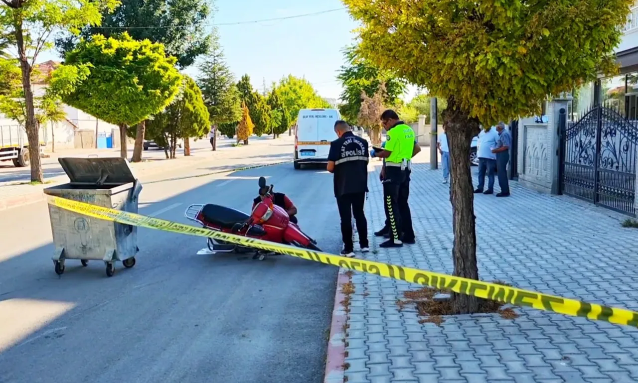 Motosiklet sürerken kalp krizi geçirdi! Savrulduğu yerde can verdi