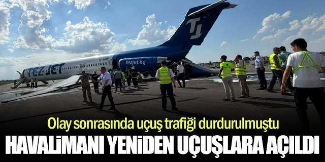 Manas Havalimanı Yeniden Uçuş Trafiğine Açıldı