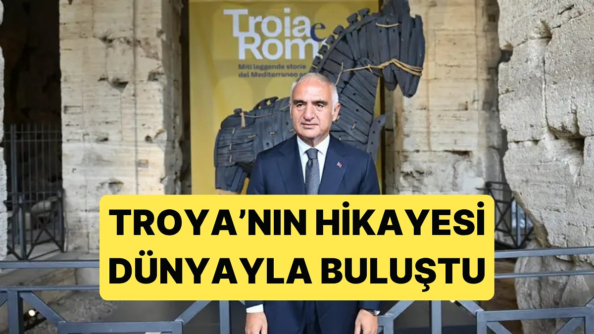 Troya'nın Hikayesi Dünyayla Buluşuyor: Bakan Ersoy, Troya Sergisini Anlattı