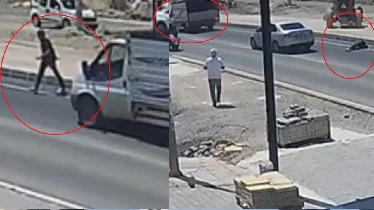 16 yaşındaki sürücünün kullandığı kamyonet yayaya çarptı
