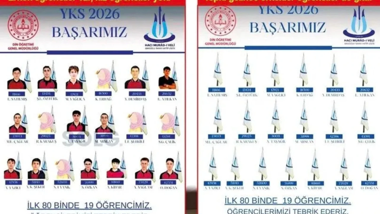 İmam hatip lisesi afişinde kız öğrenciler sansürlendi