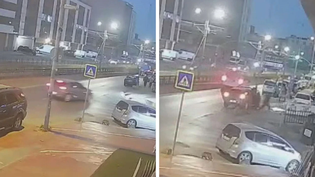 Direğe çarpan otomobilin içindekiler kayıplara karıştı