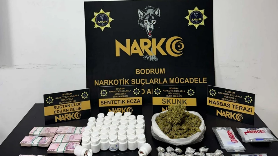 Bodrum'da uyuşturucu operasyonunda dikkat çeken detay: Evde 300 gram külçe altın bulundu