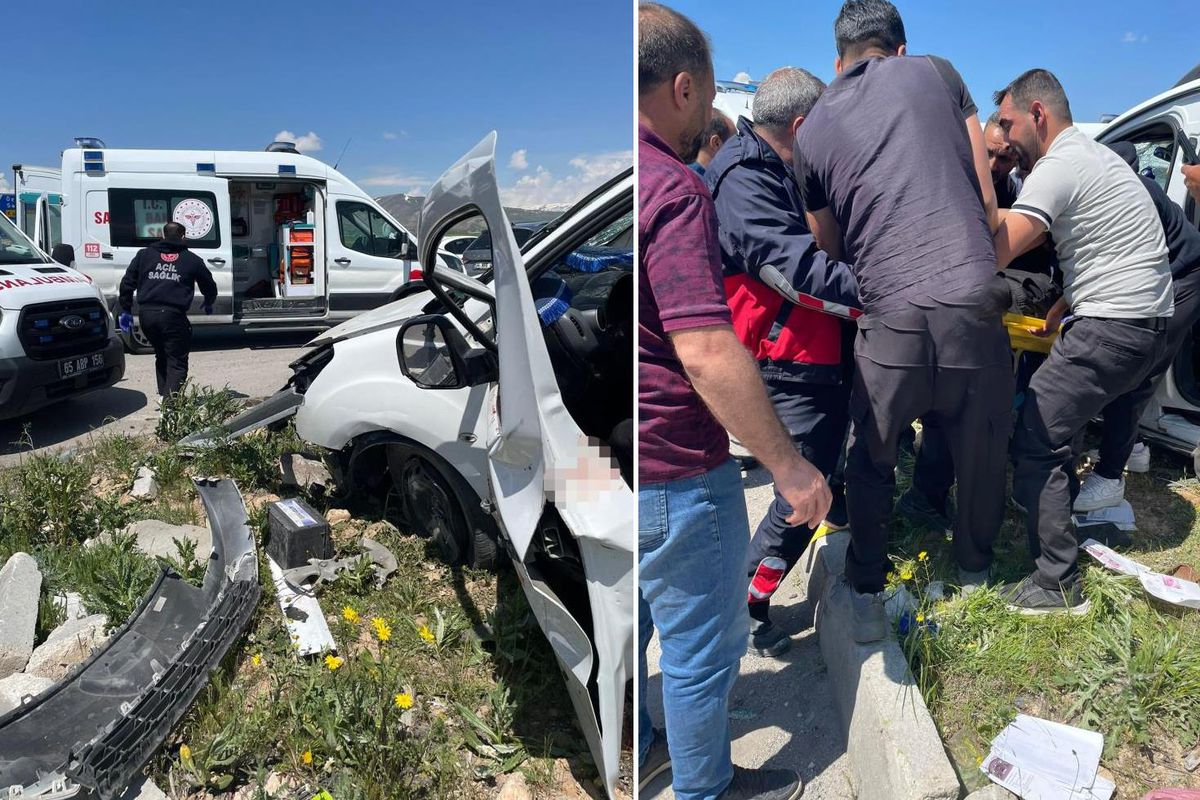 Van'da iki otomobil çarpıştı! 4 kişi hayatını kaybetti, 2 kişi yaralandı