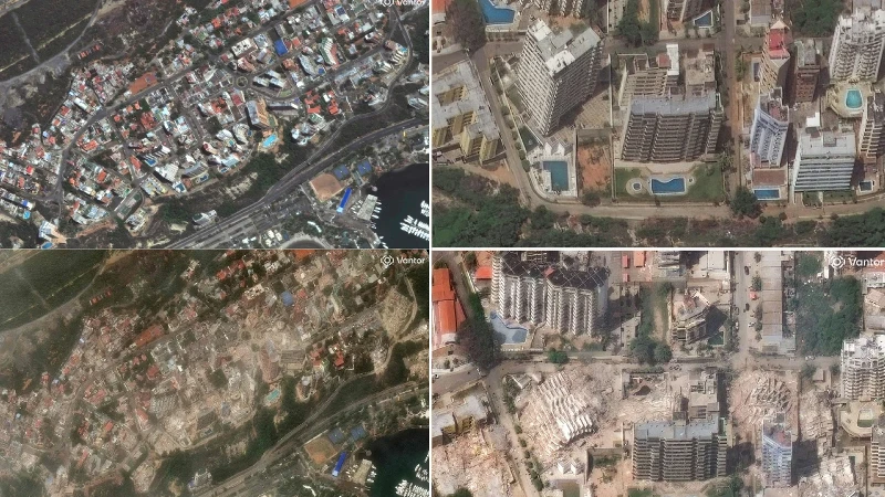 Venezuela'daki çifte depremin ağır yıkımı uydu görüntülerine yansıdı