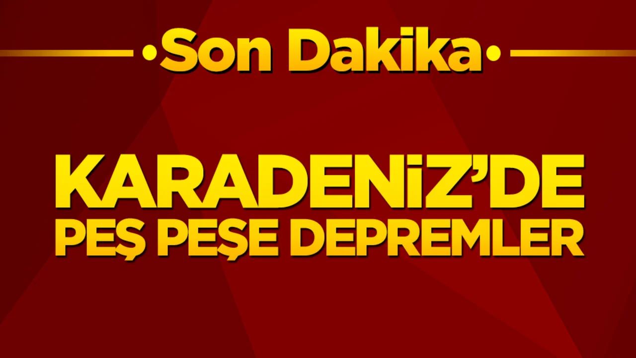 Karadeniz sallanmaya devam ediyor! Sabahki sarsıntının ardından bir büyük deprem daha meydana geldi!