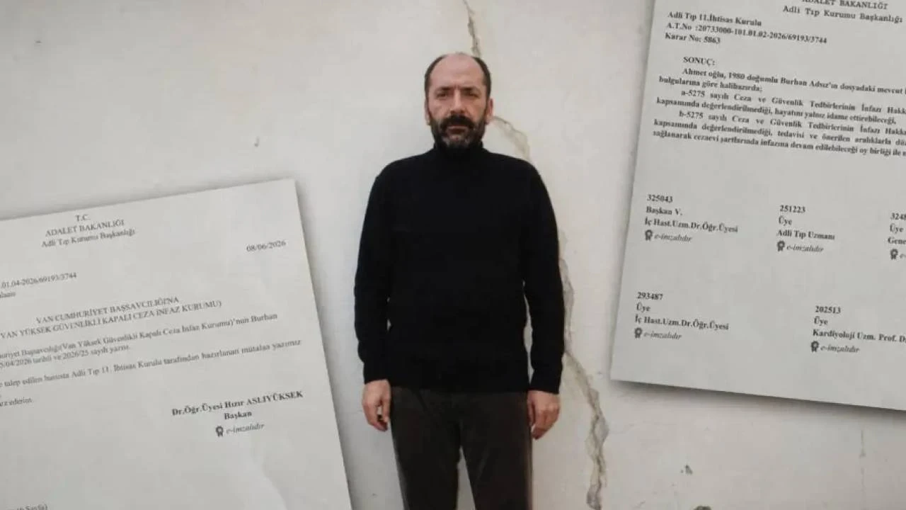 Yüzde 95 engelli mahpus Burhan Adsız'ın durumu ağırlaşıyor