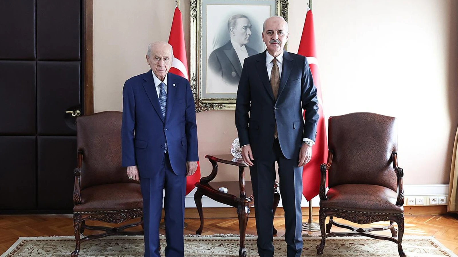 TBMM Başkanı Kurtulmuş'tan Bahçeli'ye ziyaret