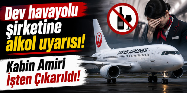 Dev havayolu şirketine alkol uyarısı... Kabin amiri işten çıkarıldı!