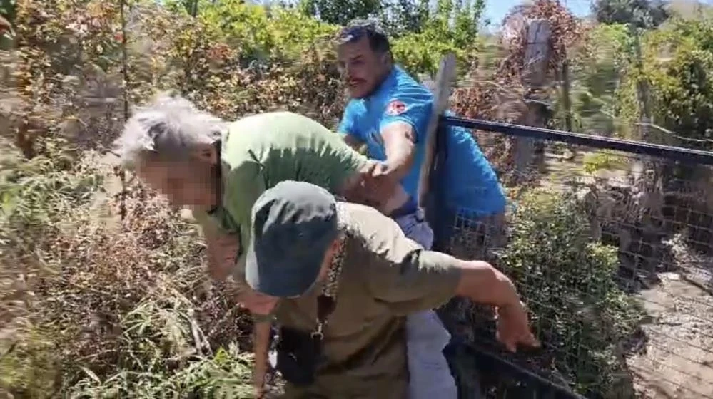 Kendini yakmak istedi 100 dönüm kül oldu