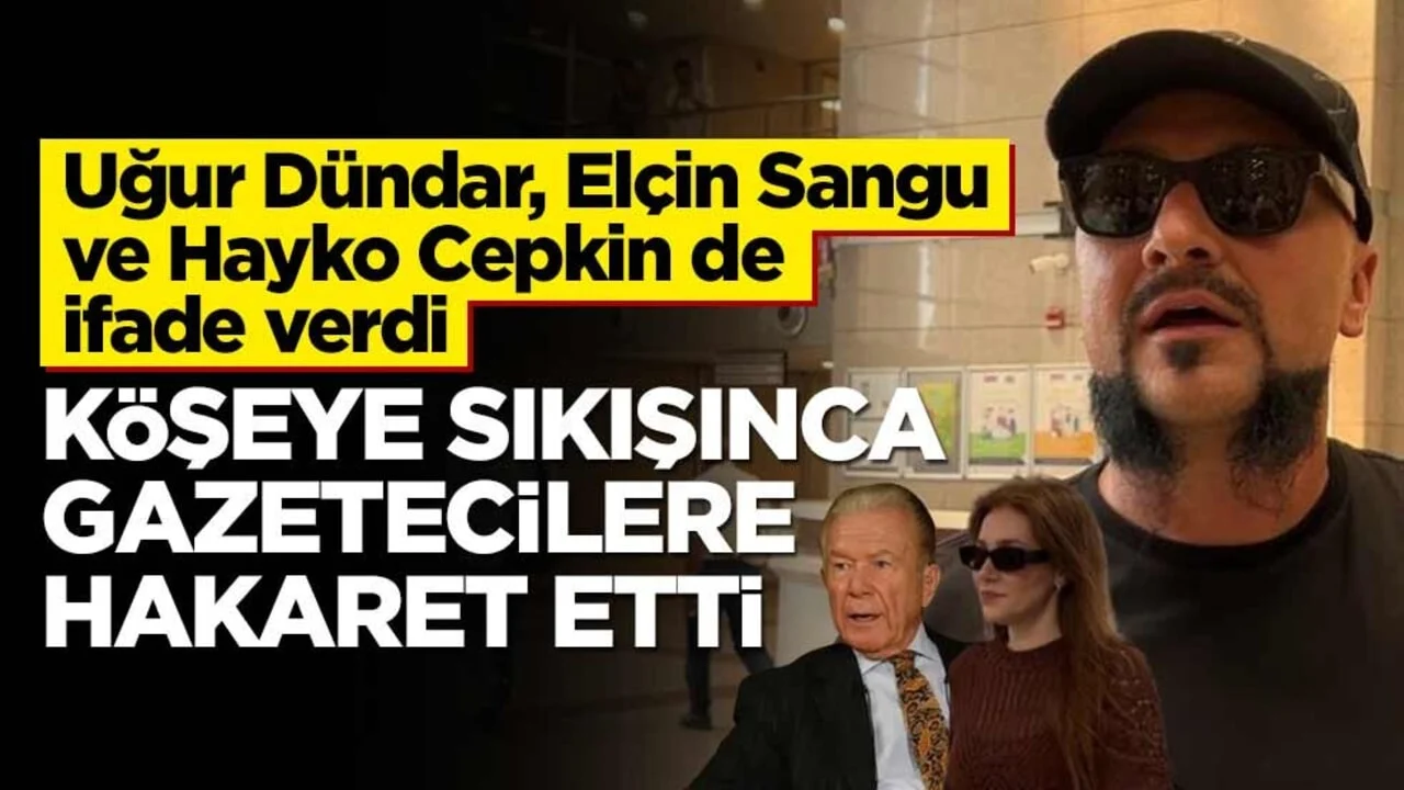 Uğur Dündar, Elçin Sangu ve Hayko Cepkin de Ahbap soruşturmasında ifade verdi... Hayko Cepkin köşeye sıkışınca gazetecilere hakaret etti