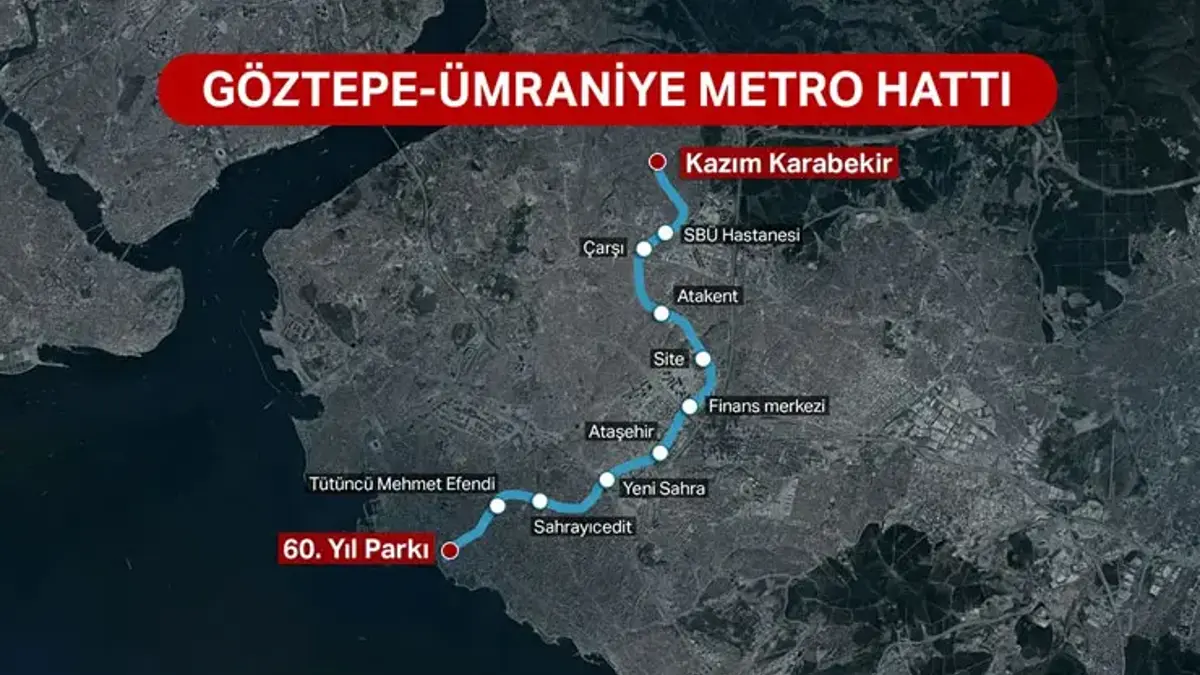 Ümraniye-Ataşehir-Göztepe metro hattı için tarih verildi