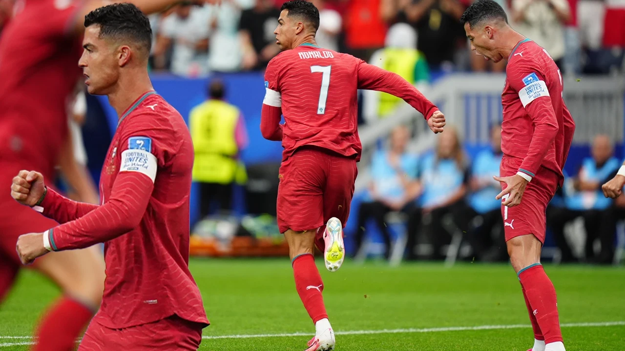 Ronaldo 6 dakikada eleştirilere cevap verdi: Attığı golle tarihe geçti