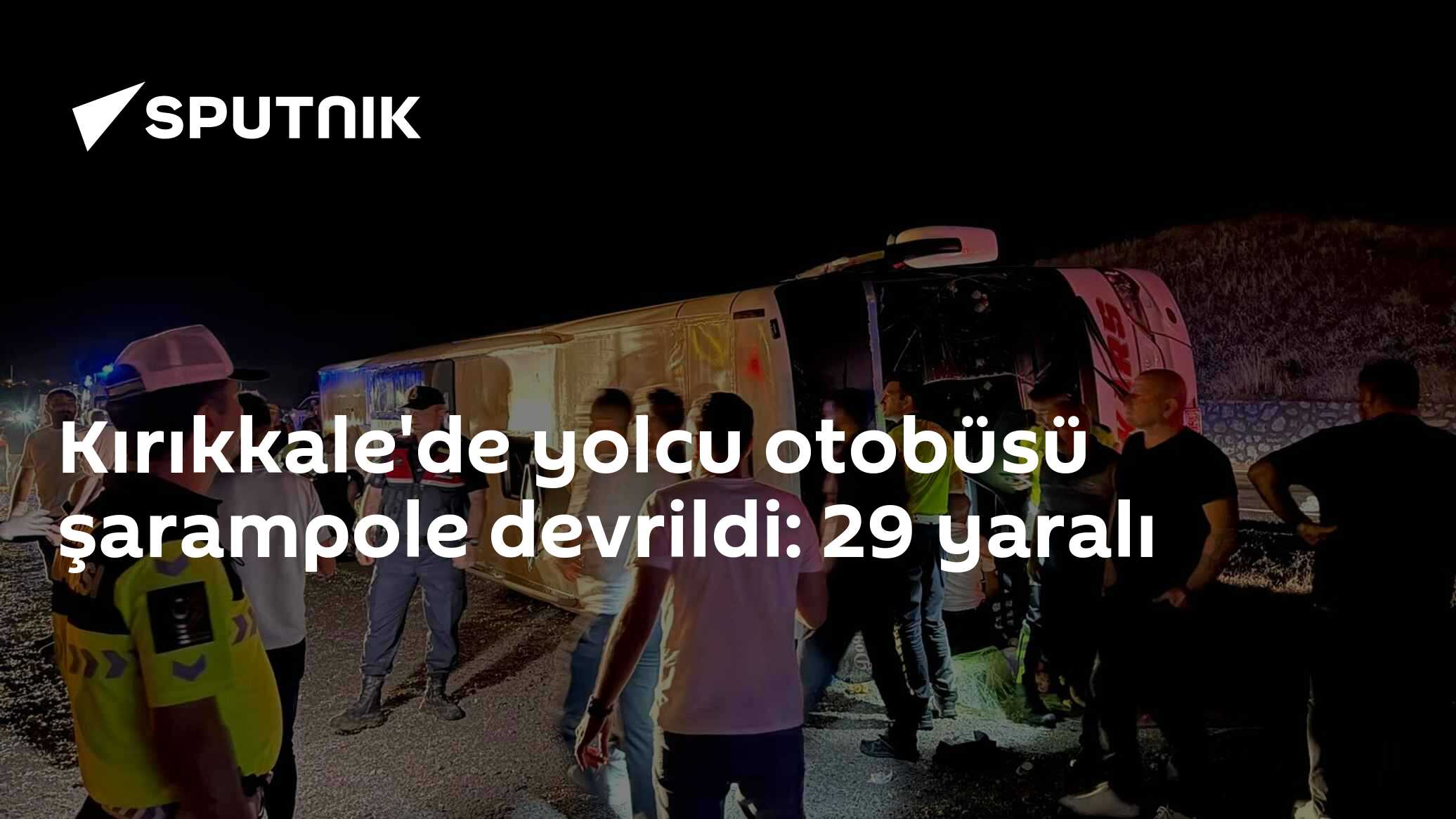 Kırıkkale'de yolcu otobüsü şarampole devrildi: 29 yaralı