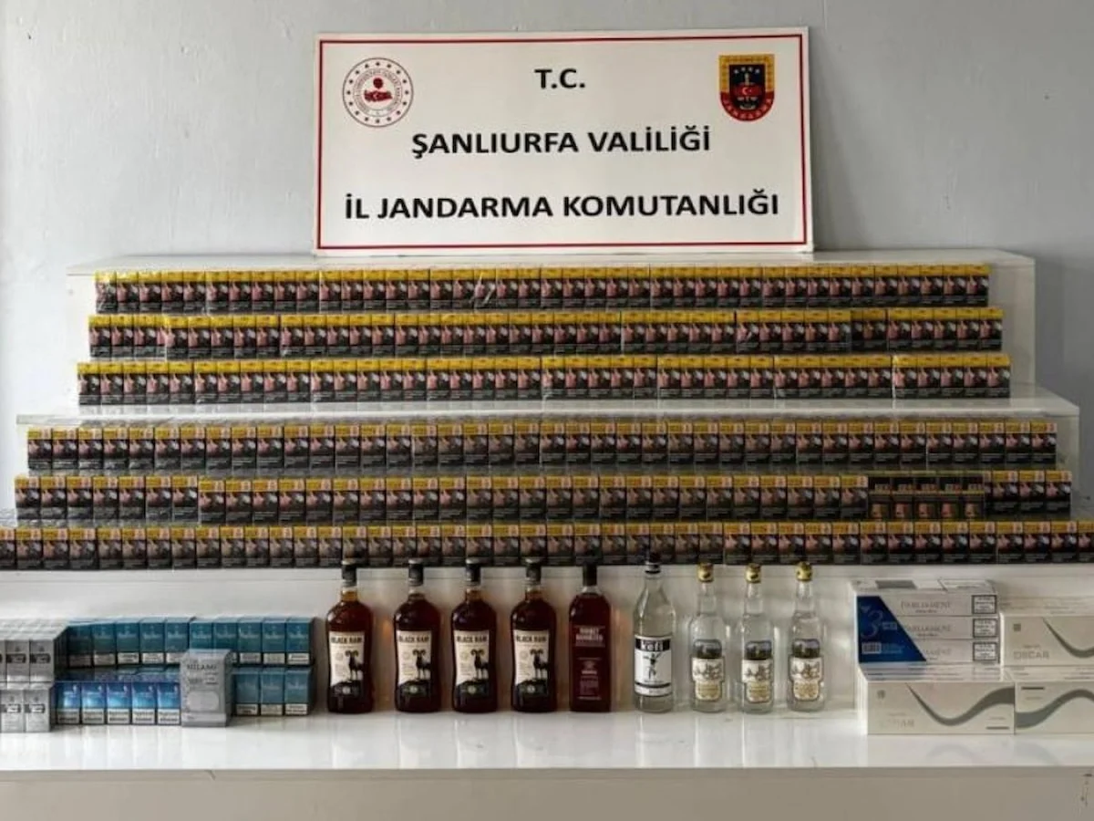 Şanlıurfa’da kaçakçılık operasyonu: Binlerce paket sigara ele geçirildi
