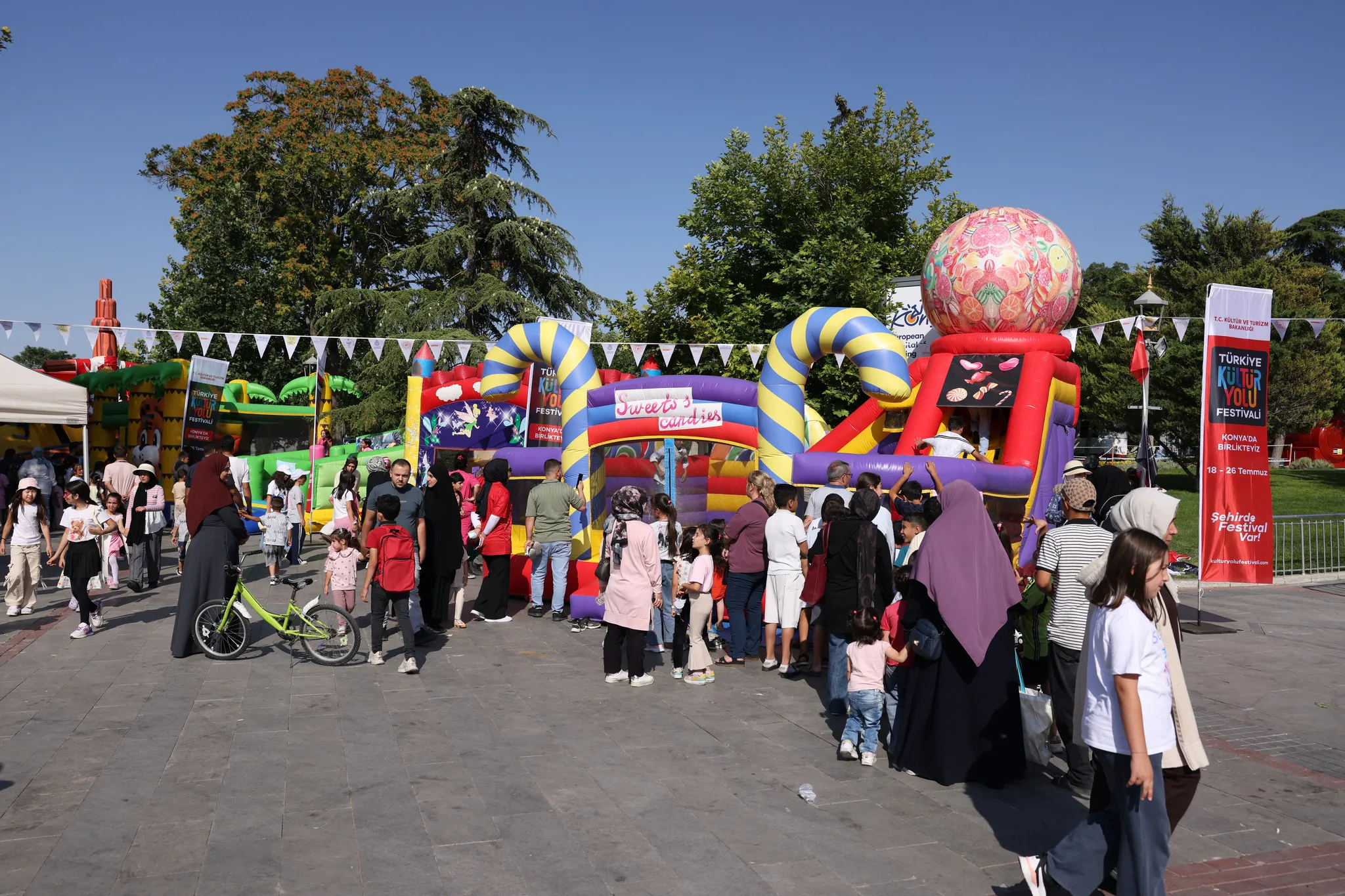 Kültür Yolu Festivali'ni en çok çocuklar sevdi! Etnospor deneyim alanına büyük ilgi