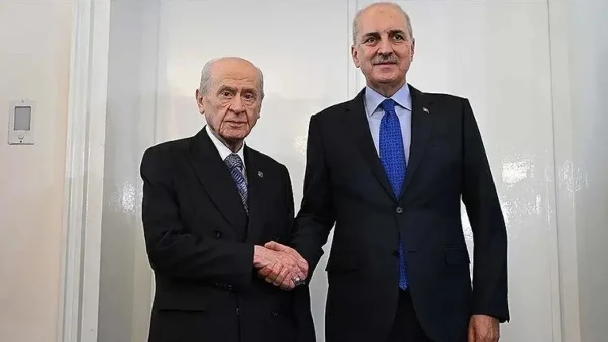 TBMM Başkanı Numan Kurtulmuş'tan MHP lideri Devlet Bahçeli'ye ziyaret