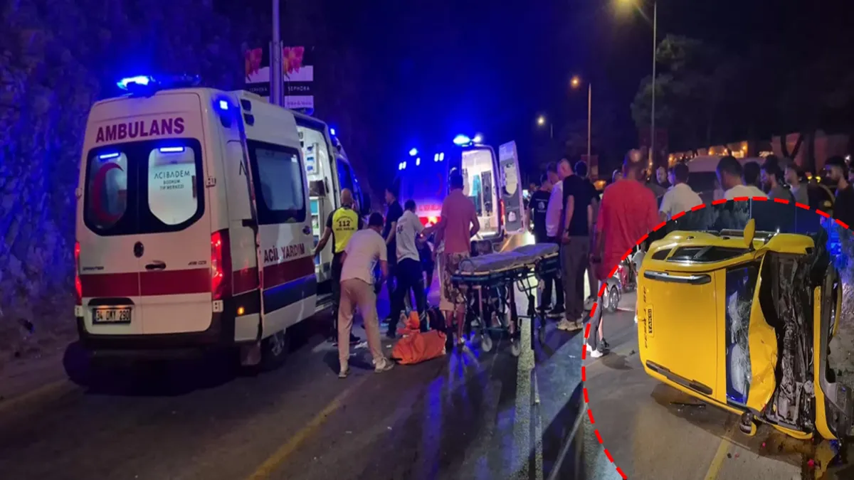 Muğla'da feci kaza! Taksi ile motosiklet çarpıştı: 1 ölü 1 ağır yaralı