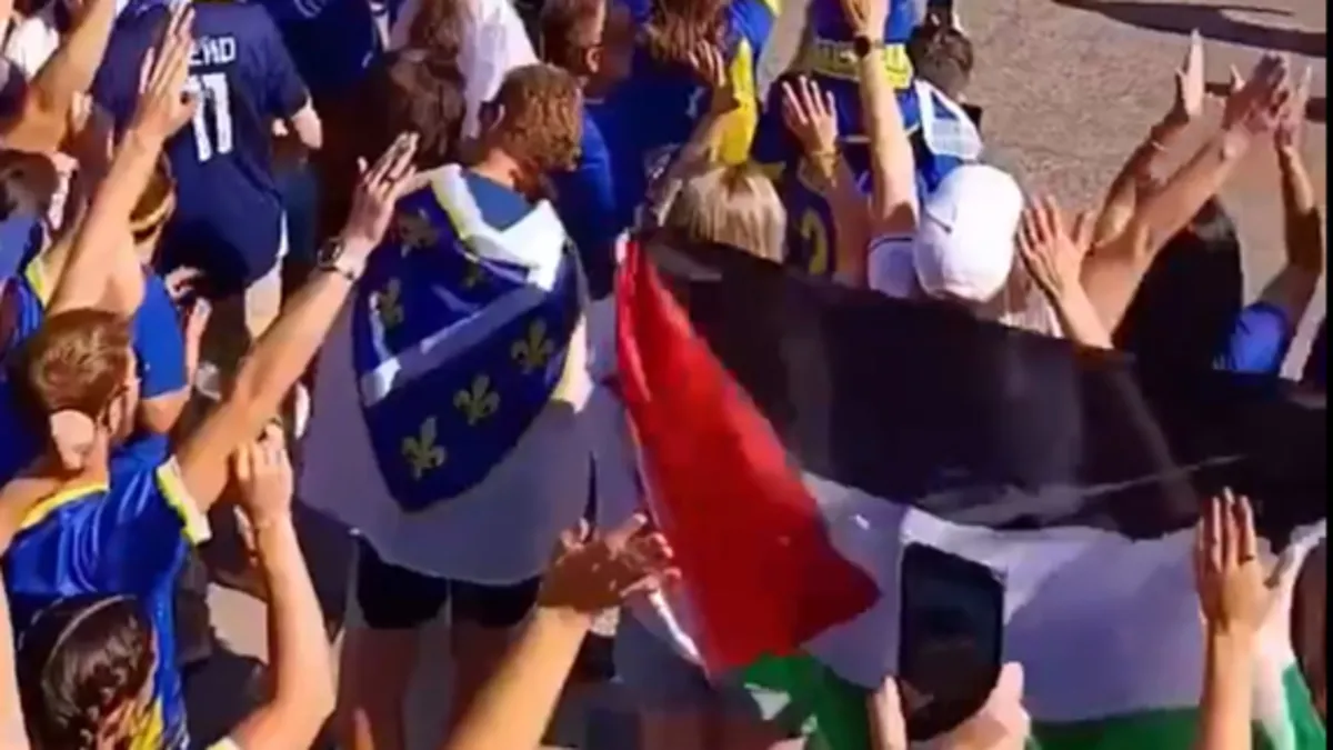 Dünya Kupası'nda milyonlara Filistin mesajı! Maç öncesi bayrak açtılar