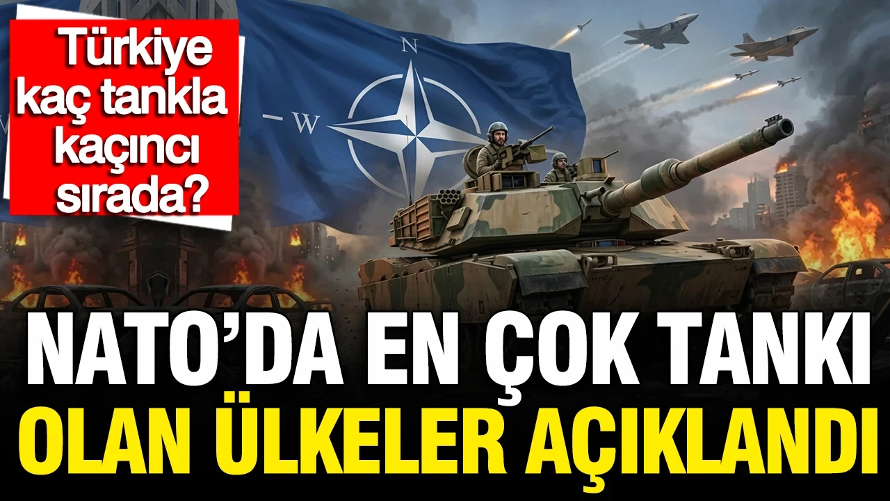 NATO'da en çok tankı olan ülkeler belli oldu: Türkiye'nin kaç tankı var? Kaçıncı sırada?