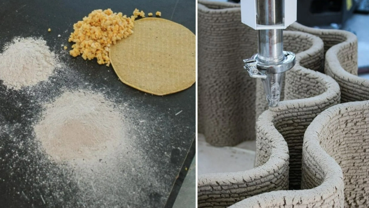 Mısırdan beton yaptılar, üç boyutlu yazıcıyla ev bastılar
