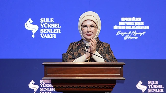 Emine Erdoğan'dan 'Deprem Bölgesi Şule Yüksel Şenler Eğitim ve Meslek Atölyeleri' programına ilişkin paylaşım