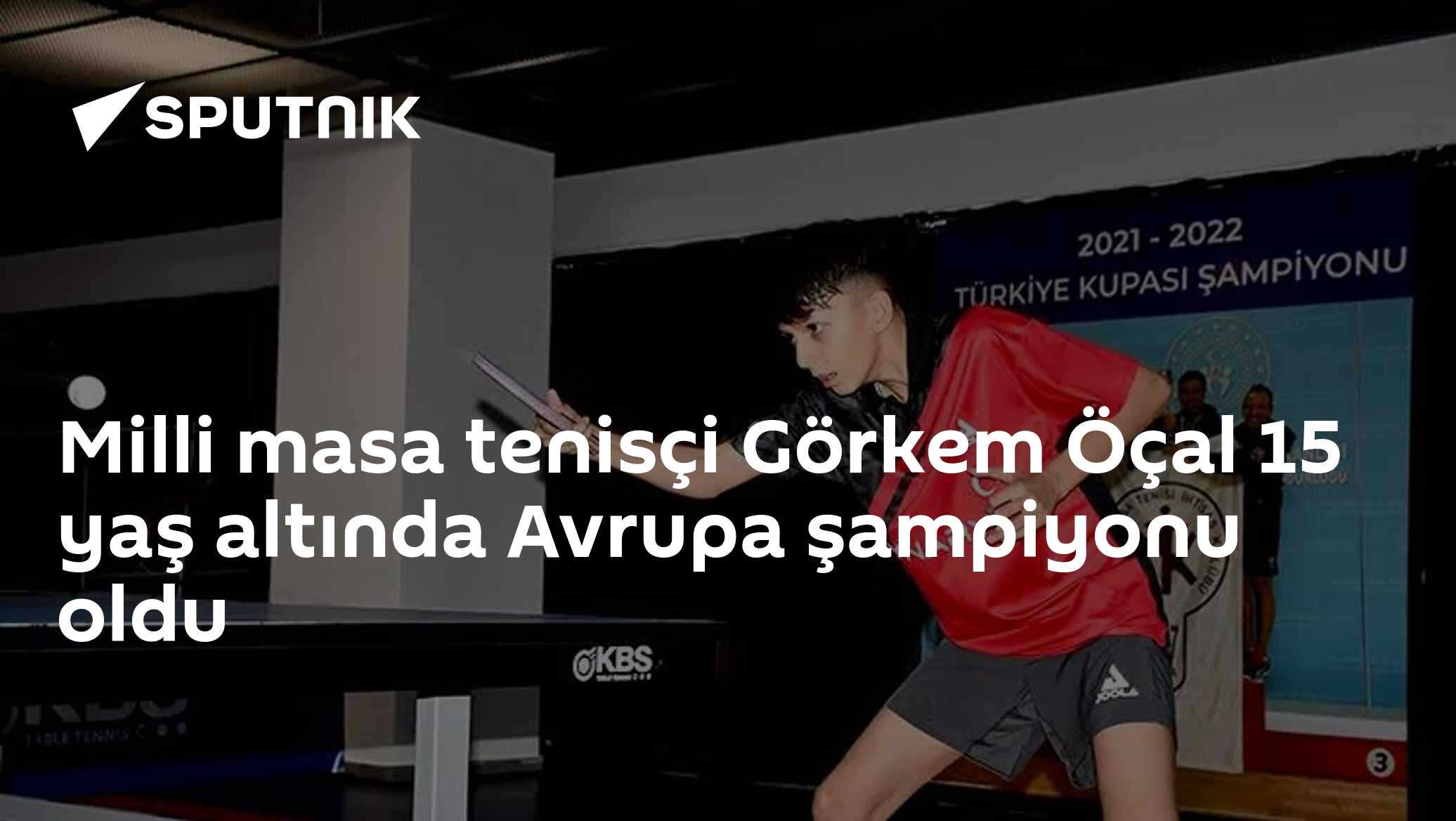 Milli masa tenisçi Görkem Öçal 15 yaş altında Avrupa şampiyonu oldu