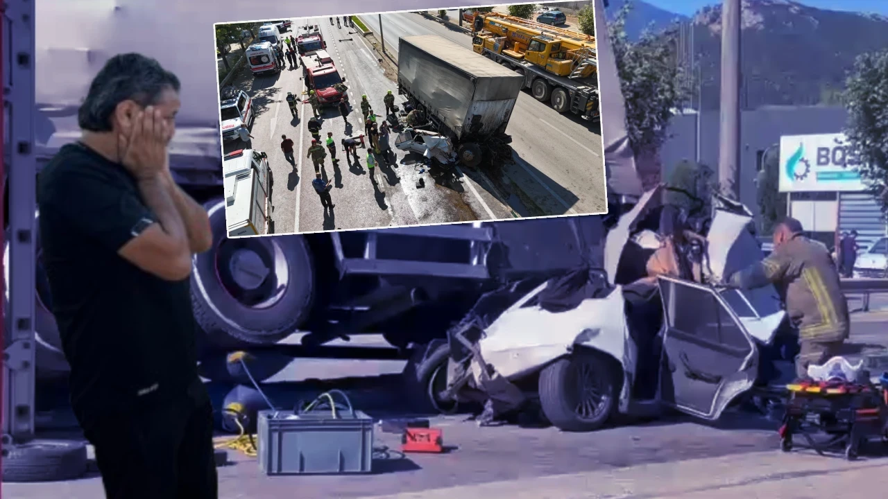 Freni boşalan kamyon sokağı savaş alanına çevirdi! 2 araca çarptı, 3 yaralı