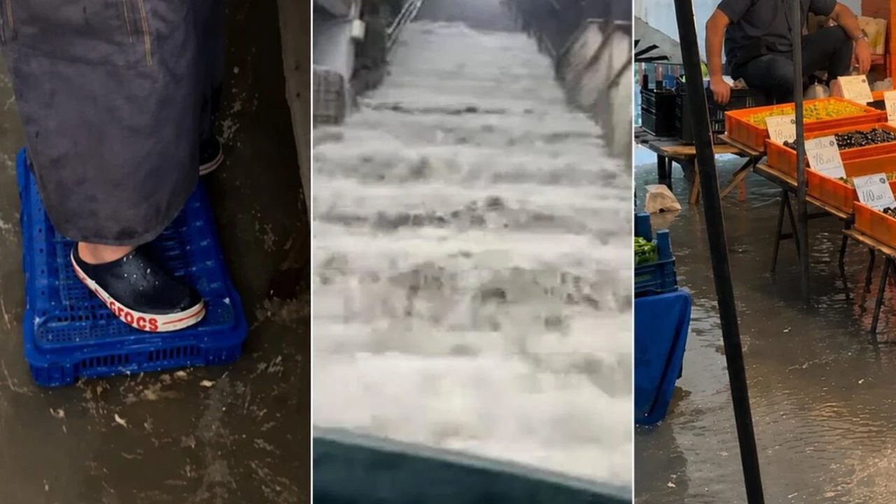 İstanbul'a beklenen yağış başladı! Sokaklar ve caddeler dakikalar içinde göle döndü