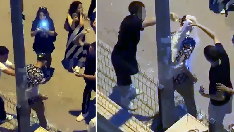 Adana'da sokak ortasında akran zorbalığı: Direğe bağlayıp un ve yumurta fırlattılar