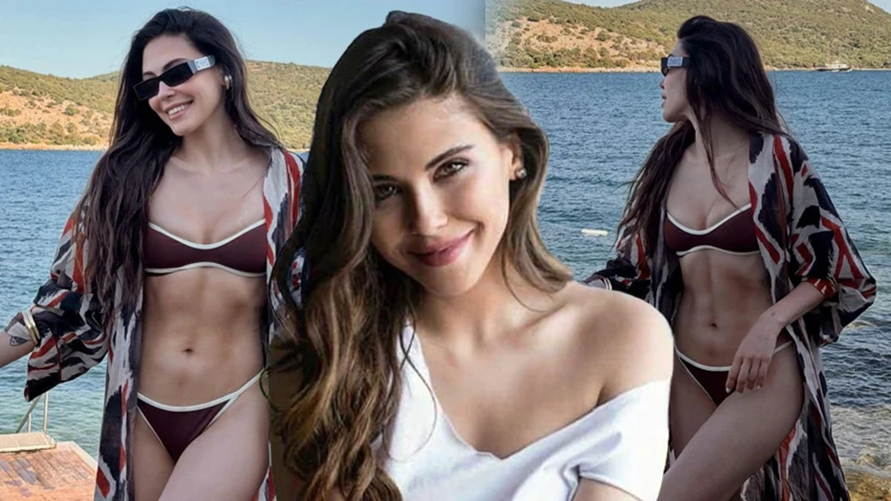 Dilara Aksüyek'ten nefes kesen Bodrum pozları! Kırmızı bikinisiyle sosyal medyayı salladı