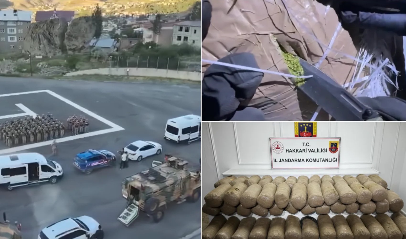 Hakkari'de uyuşturucu operasyonu: 503 kilo esrar ele geçirildi