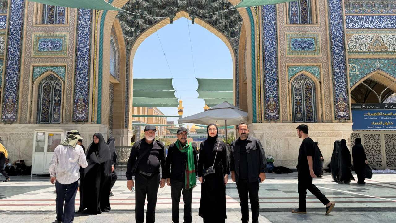 Alevi-Bektaşi Kültür ve Cemevi Başkanı Esma Ersin, Erbain merasimleri için Irak'ta