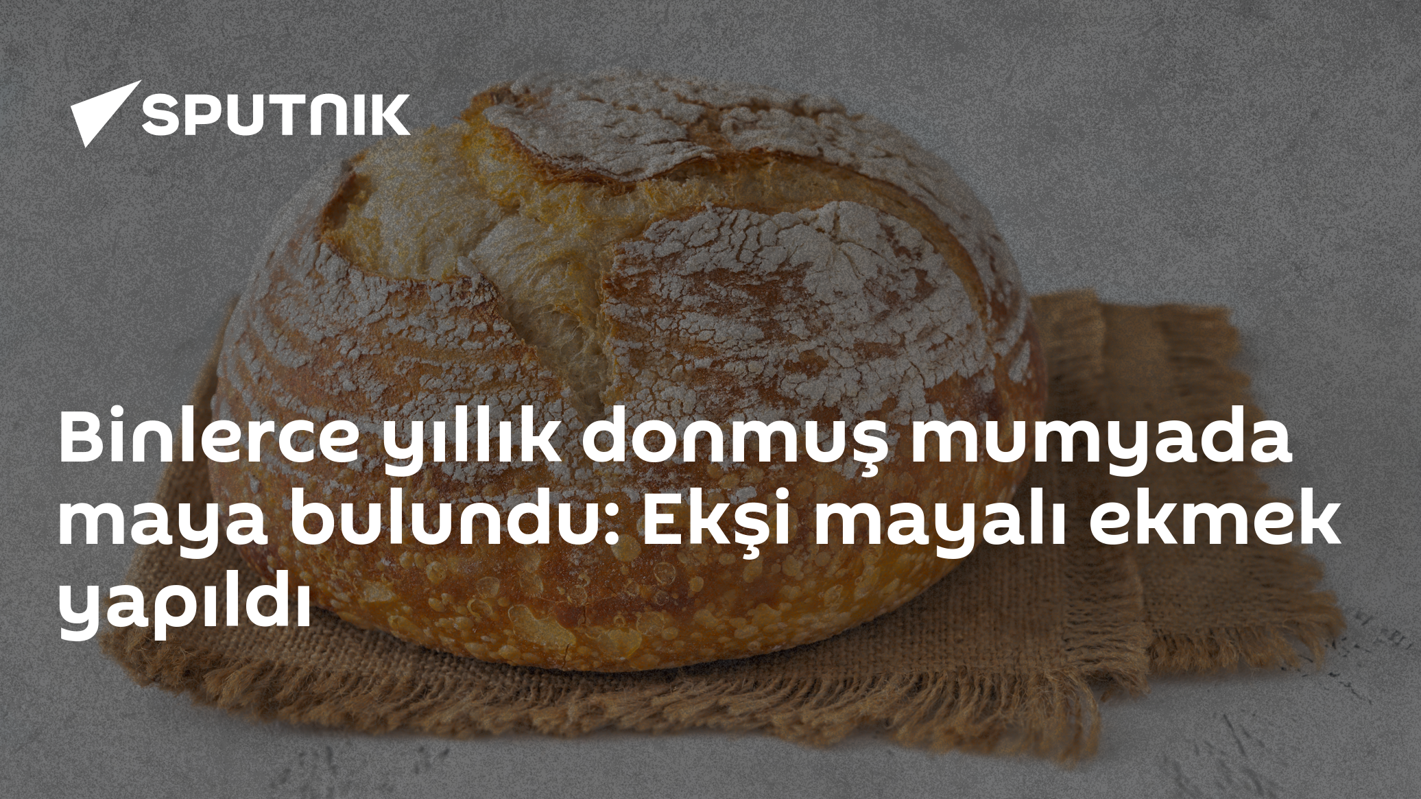 Binlerce yıllık donmuş mumyada maya bulundu: Ekşi mayalı ekmek yapıldı