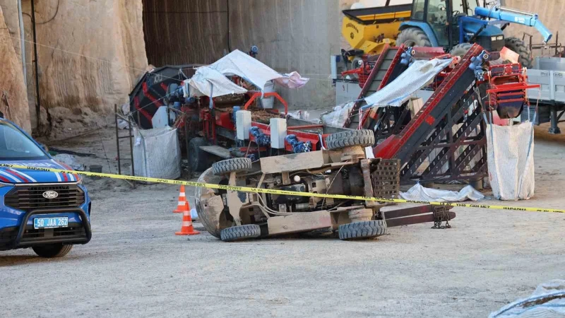 Nevşehir’de devrilen forkliftin altında kalan genç hayatını kaybetti