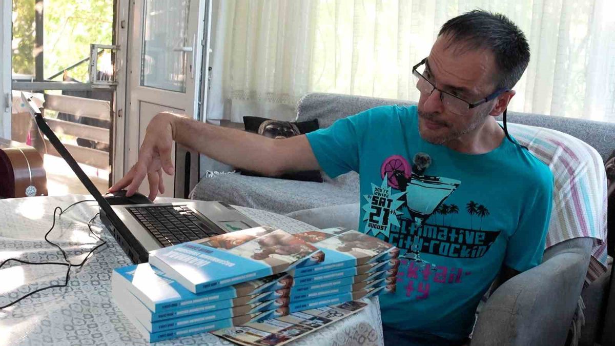 Engelli yazar Onur Çanka'nın şiir kitabı umut oldu