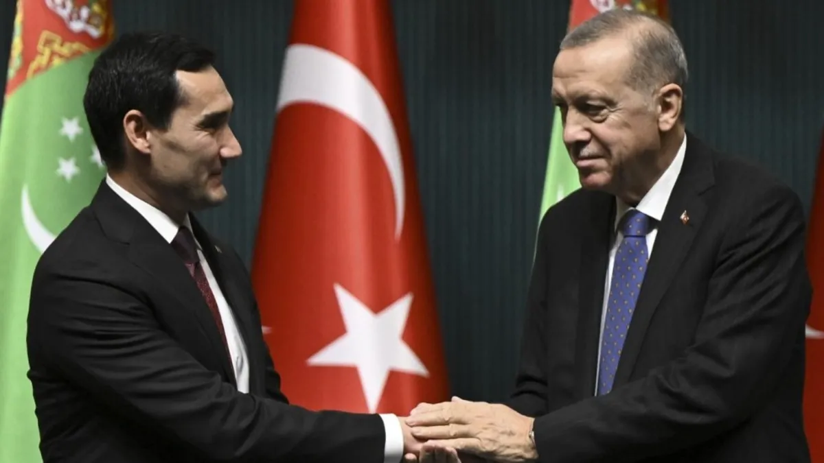 Başkan Erdoğan Türkmenistan Lideri Gurbangulu Berdimuhamedov ile görüştü