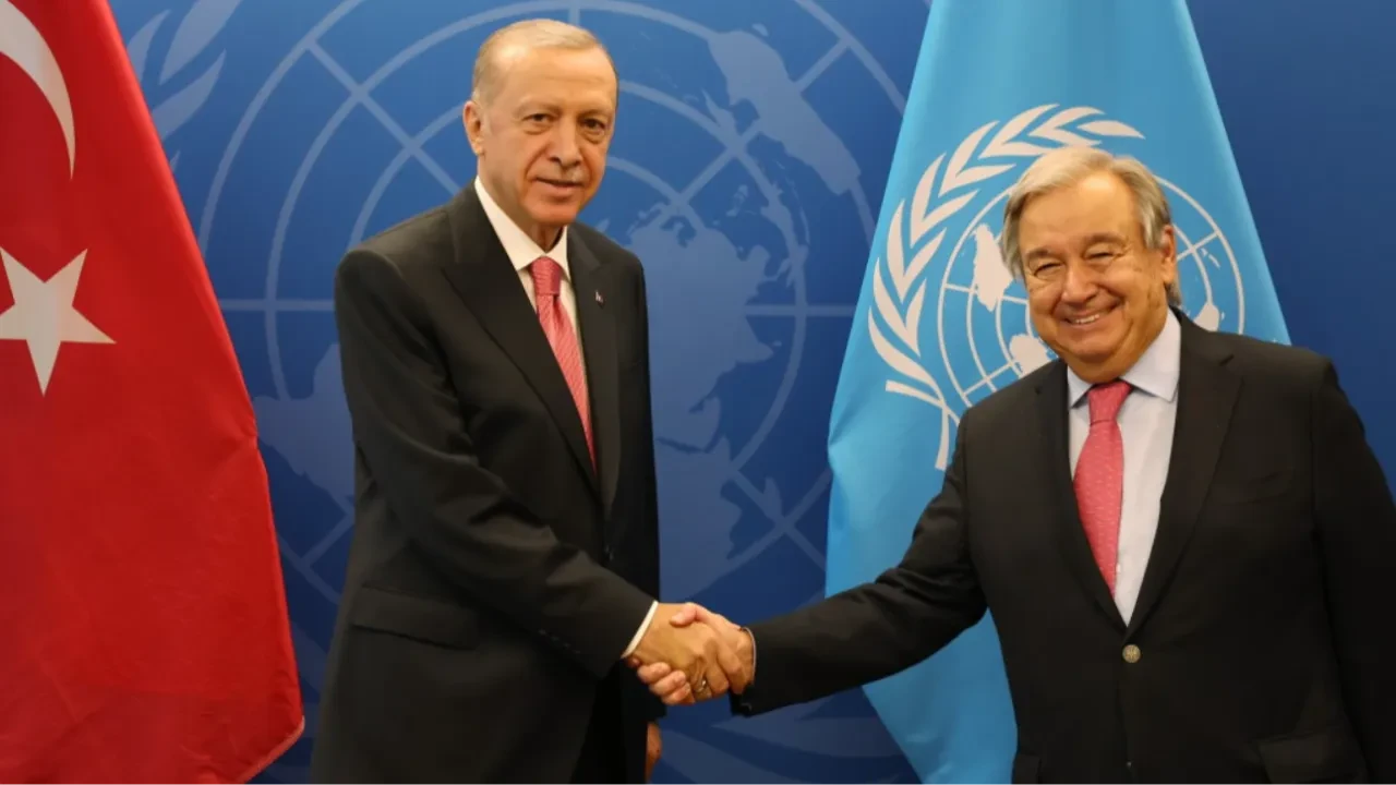 Cumhurbaşkanı Erdoğan Guterres ile görüştü: Gündem: Gazze, İran, Suriye ve Kıbrıs