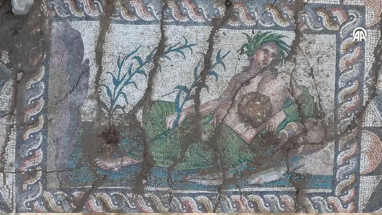 1700 yıllık büyük keşif: Roma Dönemi'nden kalan nadir mozaik ortaya çıkarıldı