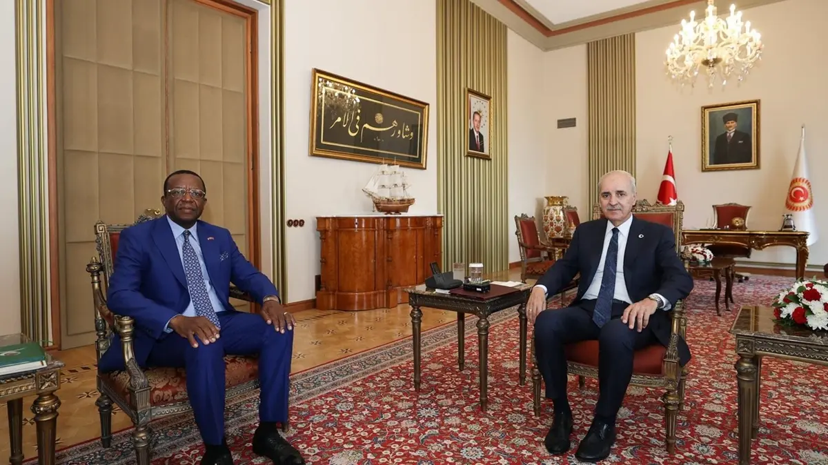 TBMM Başkanı Kurtulmuş, Büyükelçi Tchatchouwo'yu kabul etti