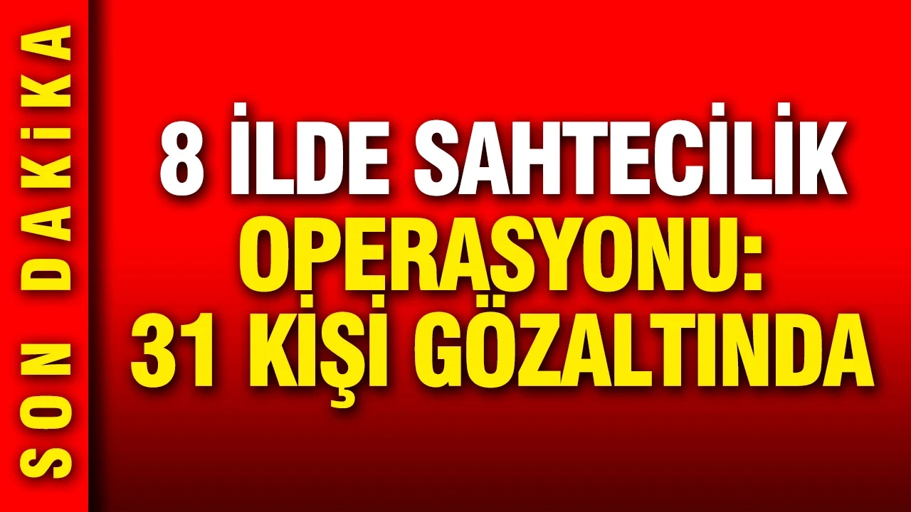 Nüfus müdürlüklerine sızmışlar: 8 ilde sahtecilik operasyonu, 31 gözaltı