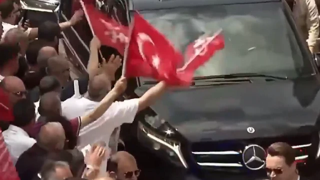 CHP Milletvekili Özgür Özel "Haram araç" ilanı asılan o makam aracıyla Nevşehir'e gitti