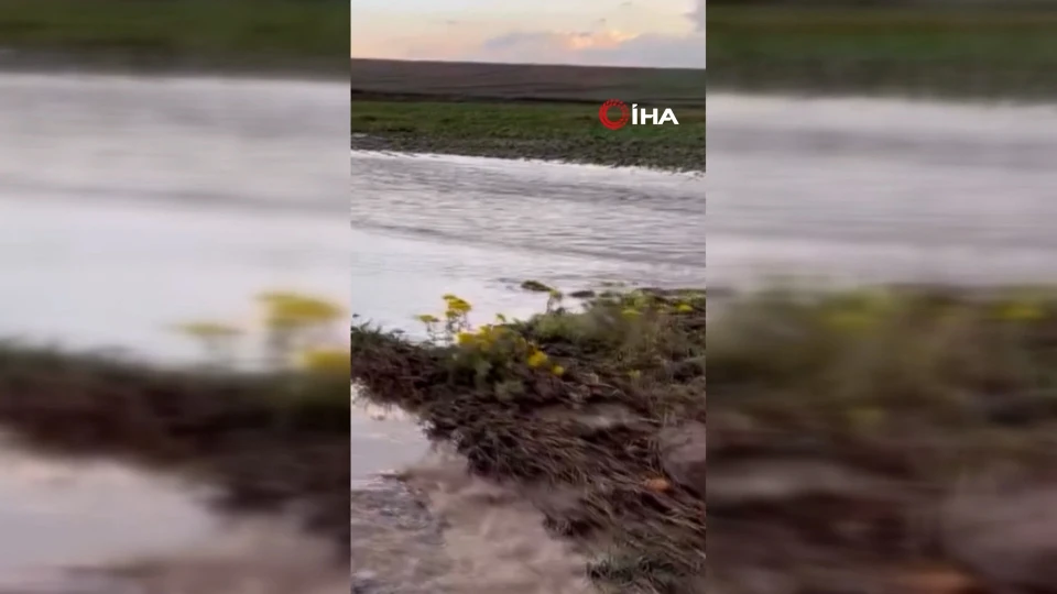 Kayseri Tomarza'da Şiddetli Sel Tarım Arazilerini Vurdu