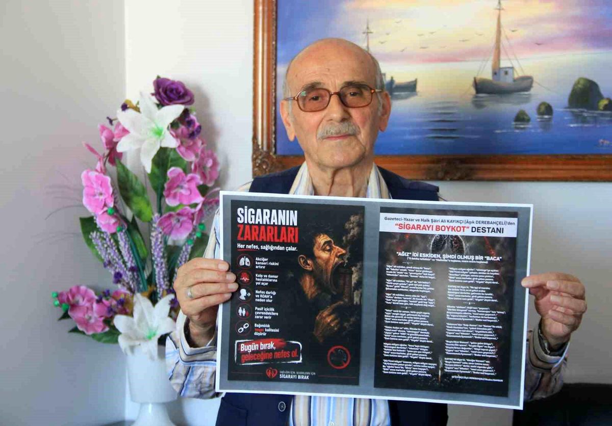 Kayıkçı'dan sigaraya karşı "mısra mısra" savaş: "Sigarayı Boykot Destanı"