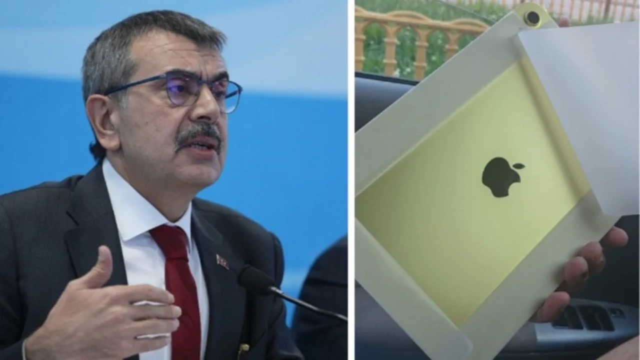 Bakan Yusuf Tekin kendisini izleyen gazetecilere iPad hediye etti!