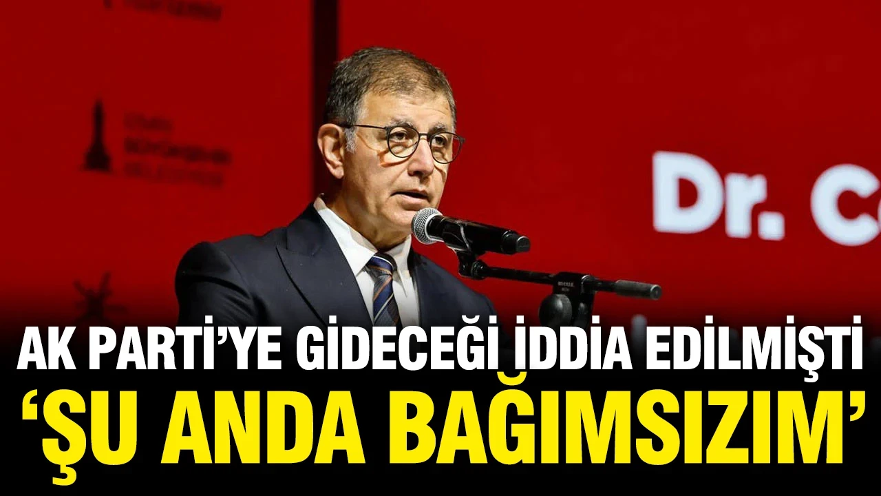 Cemil Tugay'dan AK Parti'ye gideceği iddialarına yanıt: Şu anda bağımsızım