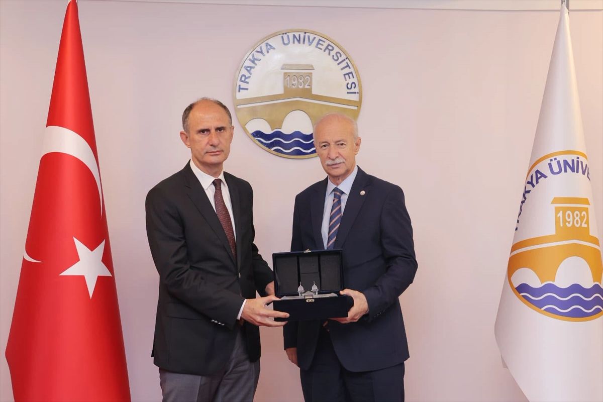 Edirne Vali Yardımcısı Sıdkı Zehin'den TÜ'ye veda ziyareti
