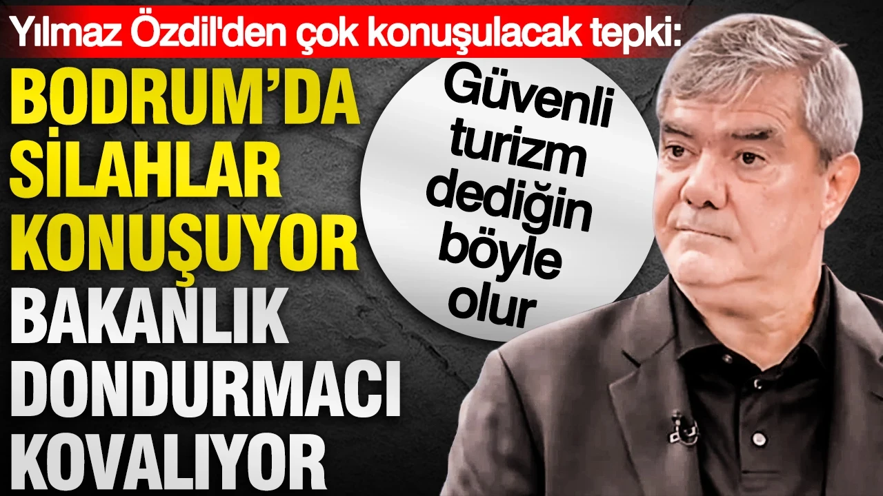 Yılmaz Özdil: Bodrum'da silahlar konuşuyor, bakanlık dondurmacı kovalıyor