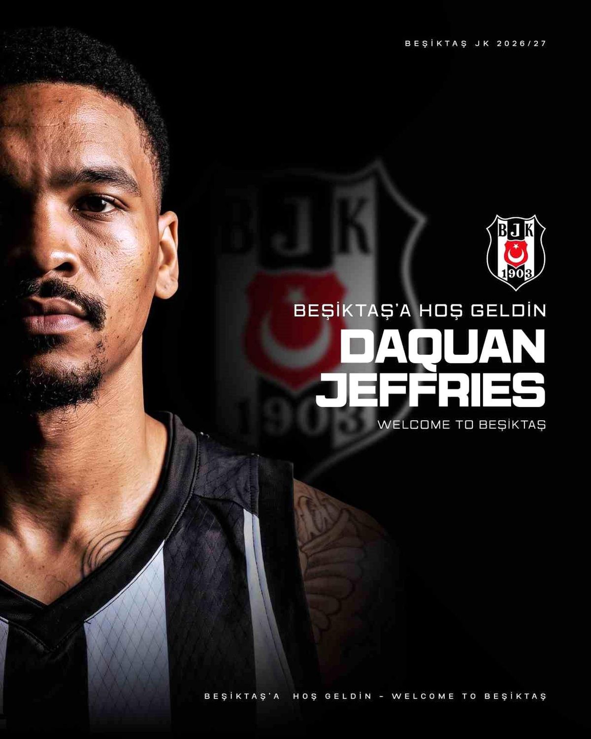 Beşiktaş, DaQuan Jeffries'i kadrosuna kattı
