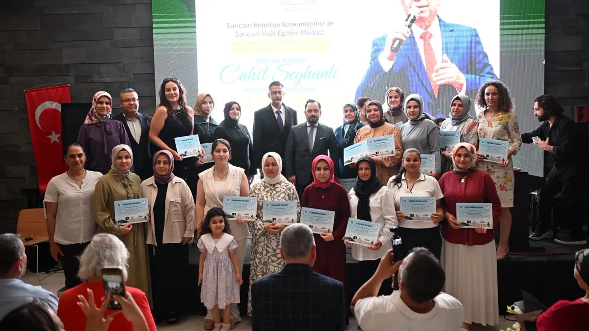 Adana'da sertifika sevinci: 213 kursiyer ile 40 geleneksel el sanatları kursiyeri eğitimlerini tamamladı